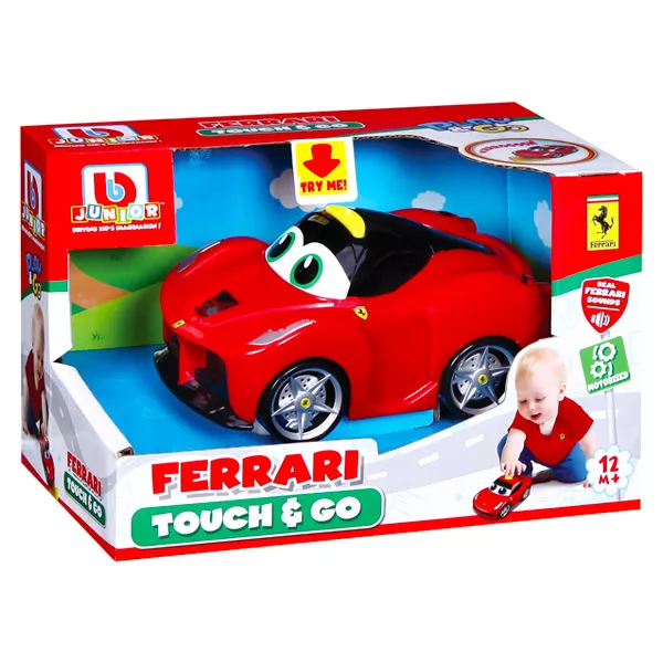 BB Junior: Ferrari Touch and Go - maşinuţă motorizată şi cu efecte de sunet