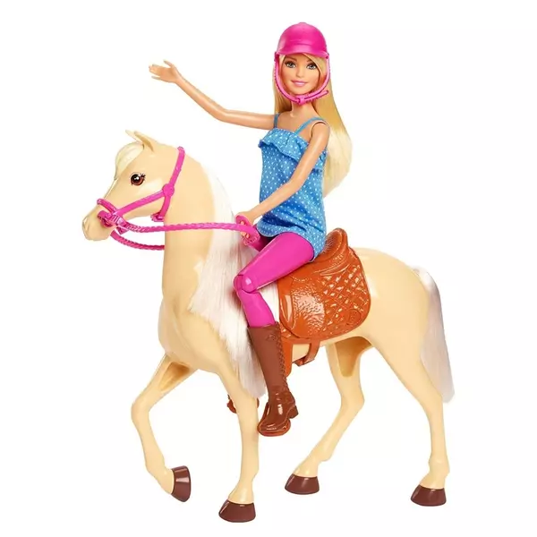Barbie: Păpuşă Barbie cu căluţ