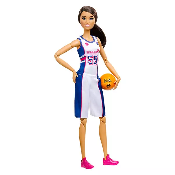 Barbie Made To Move Career Sports: Barbie brunet baschetbalist