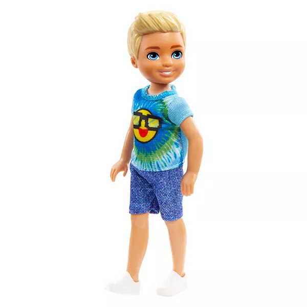 Barbie Chelsea Club: Păpuşă Ken blond, în tricou cu model smile