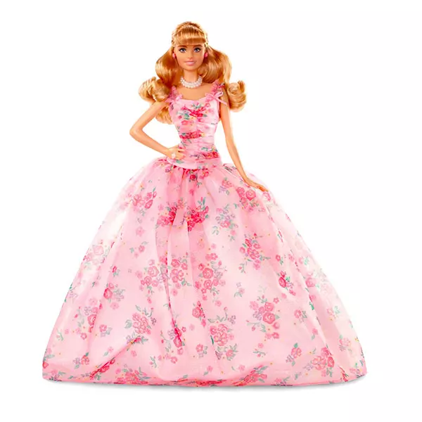 Barbie: Păpuşa Barbie Birthday Wishes cu rochie roz