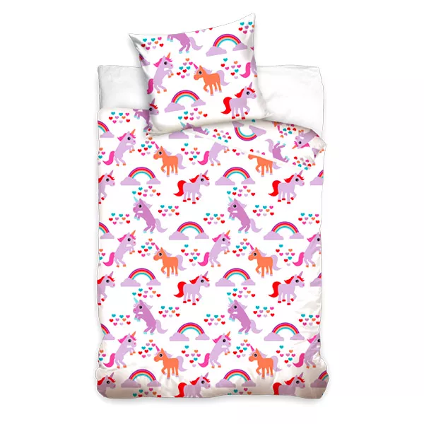 Unicorn: lenjerie de pat cu 2 piese