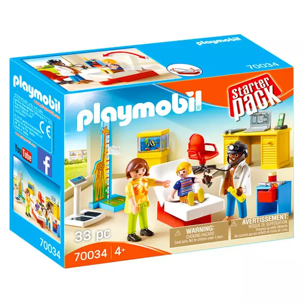Playmobil: Gyermekorvosi rendelő kezdőszett 70034