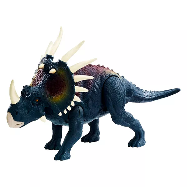 Jurassic World: Figurină dinozaur Styracosaurus care atacă