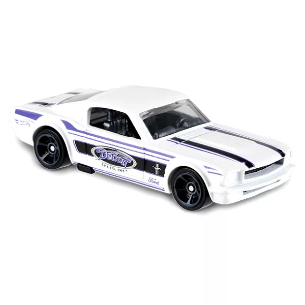 Hot Wheels Muscle Mania: Maşinuţă 65 Mustang 2+2 Fastback - alb