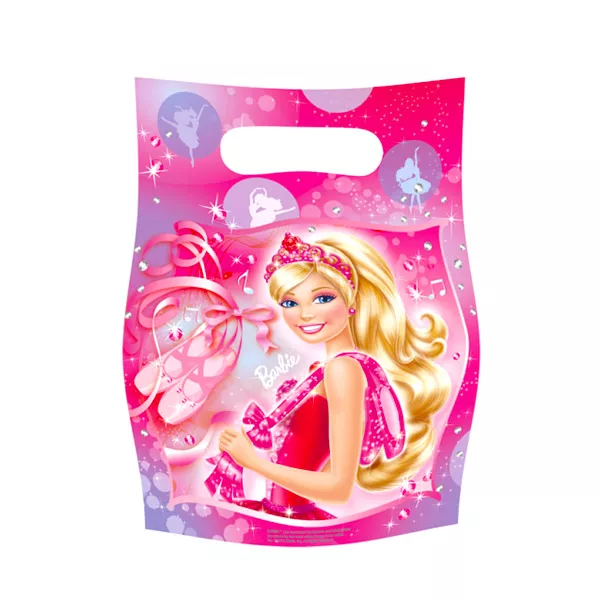 Barbie: 6 buc. pungă cadou de plastic