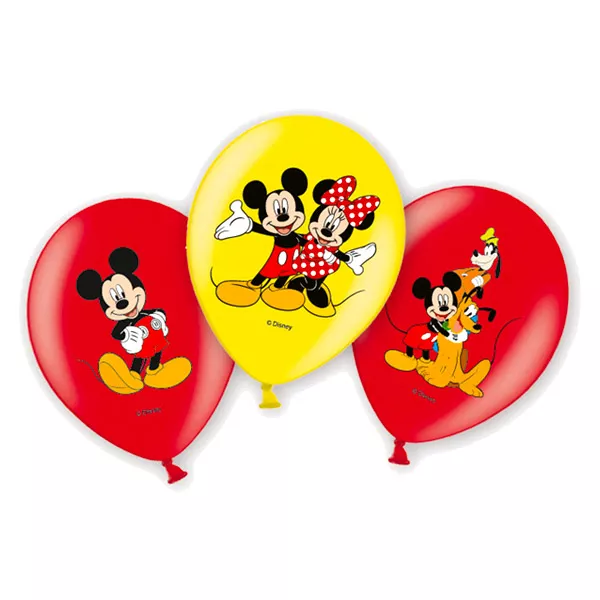 Mickey Mouse şi prietenii săi: 6 buc. baloane cu modele - 27 cm