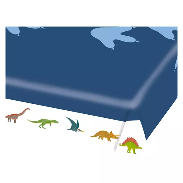 Dinozauri veseli: faţă de masă din plastic - 115 x 175 cm