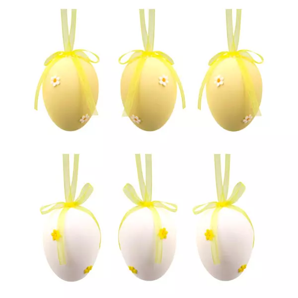 Húsvéti tojás dekoráció 6 darabos - 5 cm