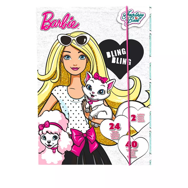 Barbie: rajzmappa 24 matricával