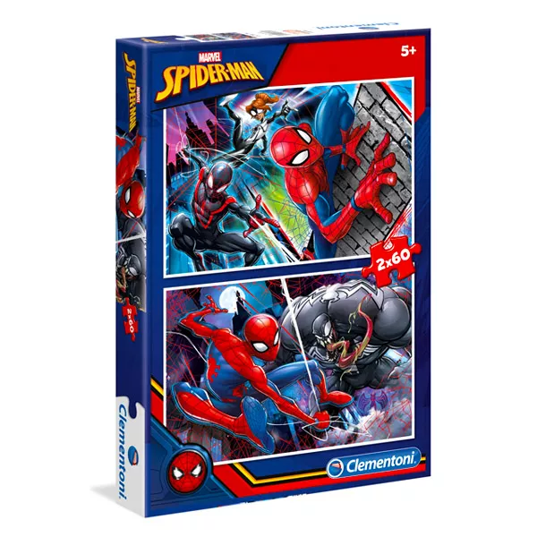 Clementoni: Spider-Man puzzle cu 2x60 piese