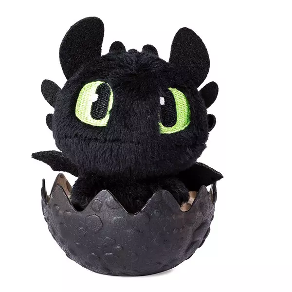 Cum să-ţi dresezi dragonul - Pluşuri de dragon în ou - Nightfury în ou negru