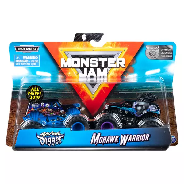 Monster Jam: Son-Uva Digger şi Mohawk Warrior - set cu 2 maşinuţe