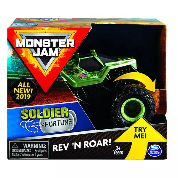 Monster Jam: Maşinuţă Soldier Fortune cu roţi volante