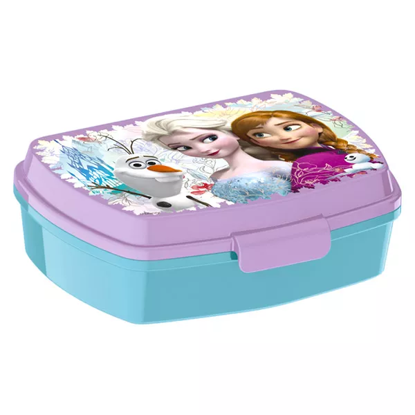 Disney hercegnők: Jégvarázs uzsonnás doboz - lila-kék