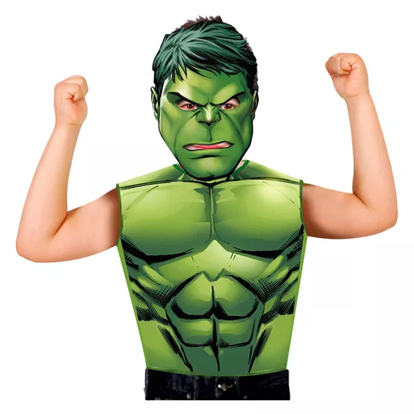 Rubies: Bosszúállók - Hulk prémium jelmez papír maszkkal, 95-125 cm