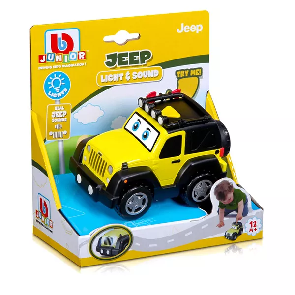 Bburago Junior: Jeep - maşinuţă cu efecte de lumini şi sunet