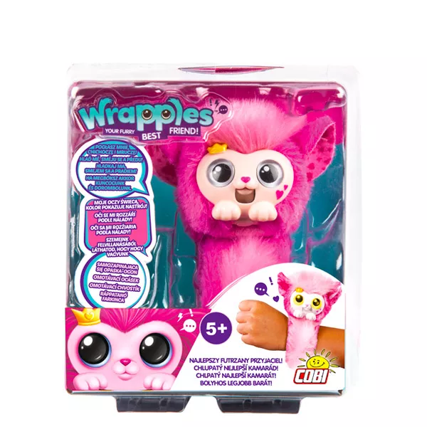 Little Live Pets: Wrapples figurină interactivă de pluş - roz