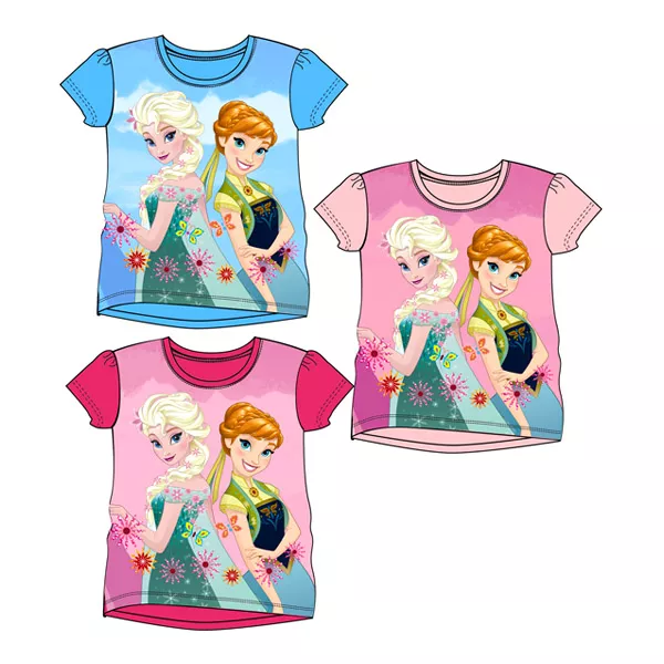 Frozen: tricou cu mânecă scurtă - mărime 110, diferite culori