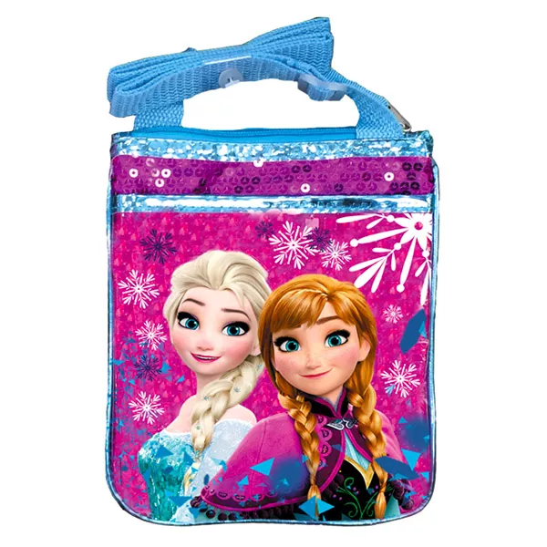 Prinţesele Disney: Frozen Elsa şi Anna - gentuţă de umăr cu paiete 