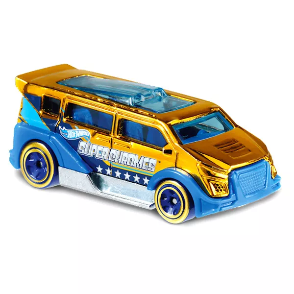 Hot Wheels Super Chromes: Speedbox kisautó - arany-kék