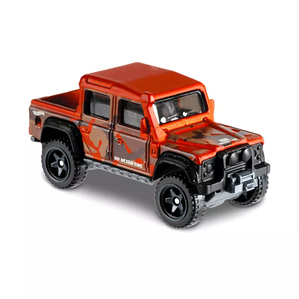 Hot Wheels Baja Blazers: 15 Land Rover Defender Double Cab kisautó - narancssárga