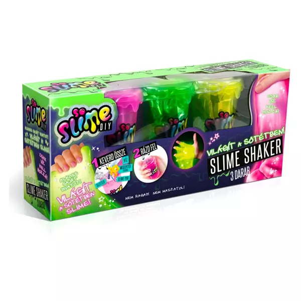 Canal Toys: Set cu 3 buc. Slime shaker - fluorescent, diferite