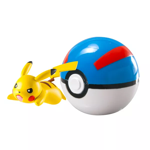 Tomy: Pokemon - Figurină Pikachu cu Super Ball