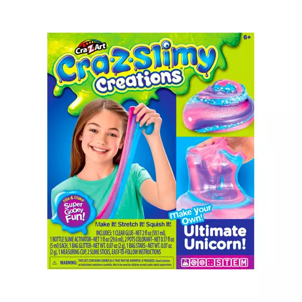 Cra-Z-Slimy: Unikornis slime készítő szett