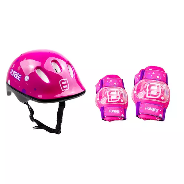 Funbee: Set echipament de protecţie - roz
