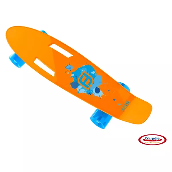 Funbee: Skateboard din plastic - 55 cm, portocaliu