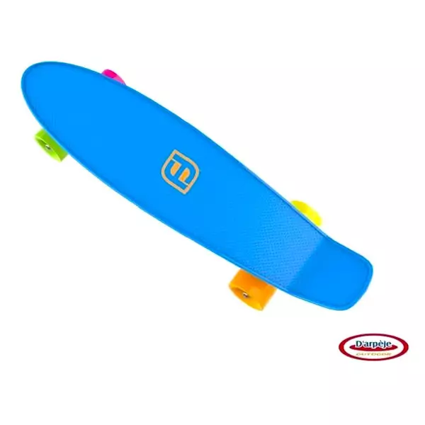 Funbee: Skateboard din plastic - 55 cm, albastru
