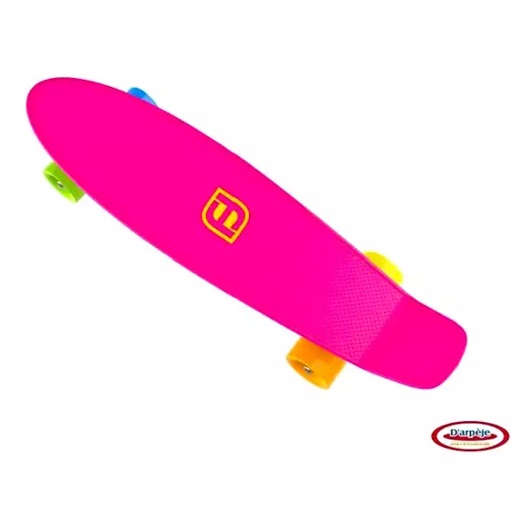 Funbee: műanyag gördeszka - 55 cm, rózsaszín