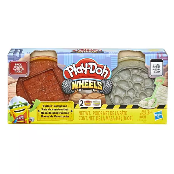 Play-Doh: Wheels - Set plastilină Cărămidă şi piatră