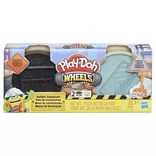 Play-Doh: Wheels - Set plastilină Asfalt şi ciment