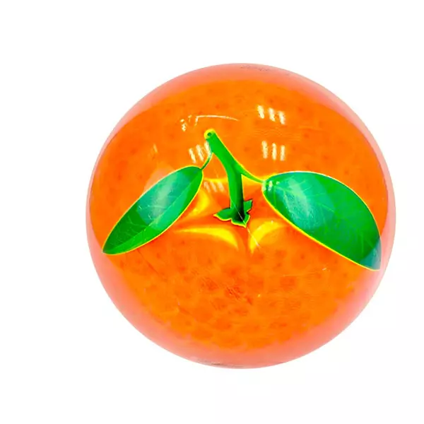 Narancs mintás gumilabda - 23 cm