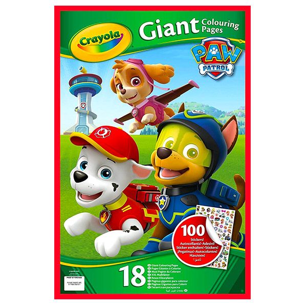 Paw Patrol Carte De Colorat Urias Cu AbÅ£ibilduri Tulli Ro