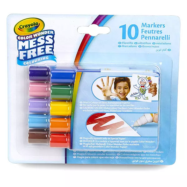 Crayola Color Wonder: Recarga de Marcadores Super Washable - 10 unidades