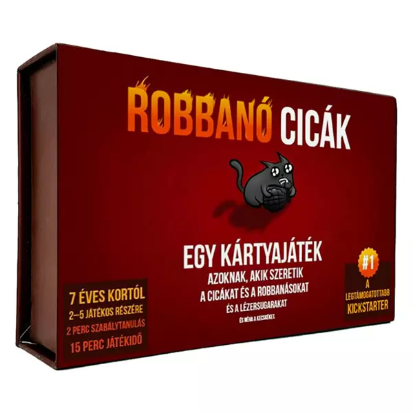 Pisicile explozive - joc de cărţi cu instrucţiuni în lb. maghiară