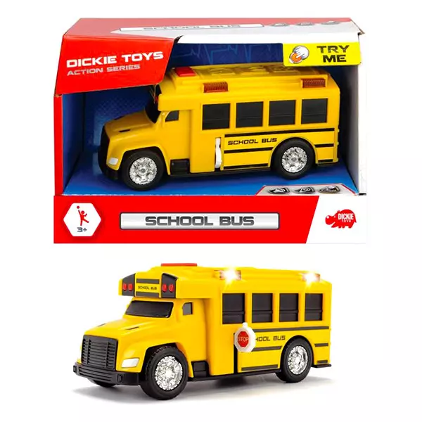 Dickie: autobuz şcolar - 15 cm