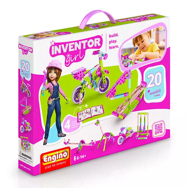 Engino Inventor Girls: Set de construcţie 20-în-1