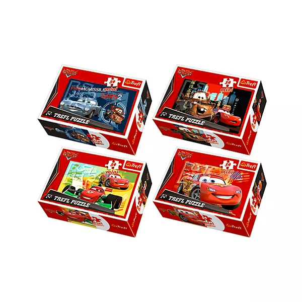 Trefl: Cars 2 mini puzzle cu 54 piese - diferite