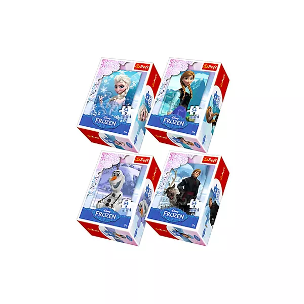 Trefl: Frozen mini puzzle cu 54 piese - diferite