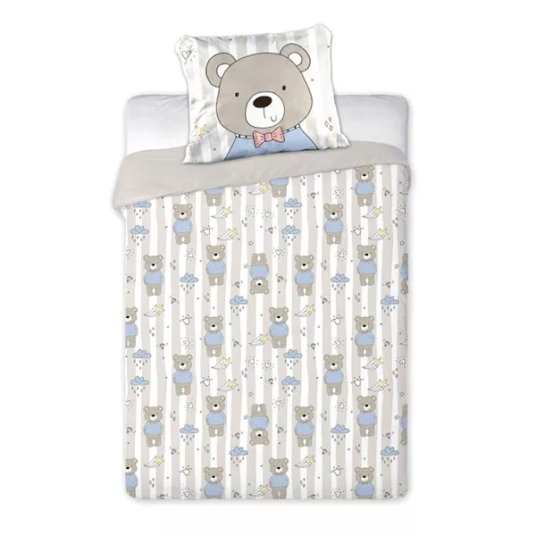 Model ursuleţi: lenjerie de pat cu 2 piese pentru copii