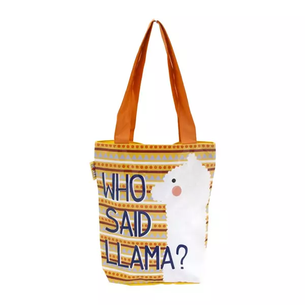 Model Lama: geantă de cumpărături cu fermoar - 30 x 35 cm
