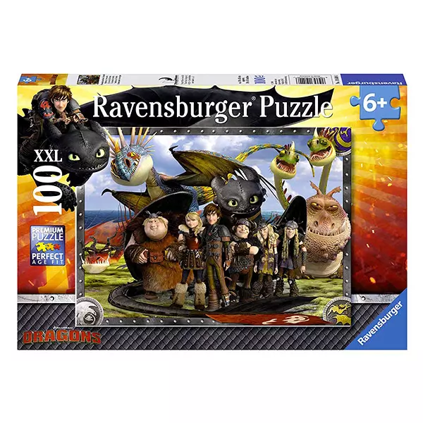 Ravensburger: Cum să-ţi dresezi dragonul puzzle XXL cu 100 piese