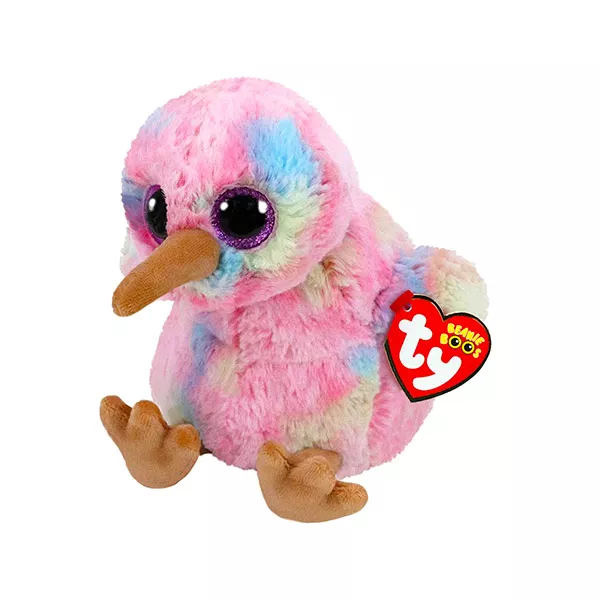TY Beanie Boos: Kiwi figurină pasăre de pluş - 15 cm