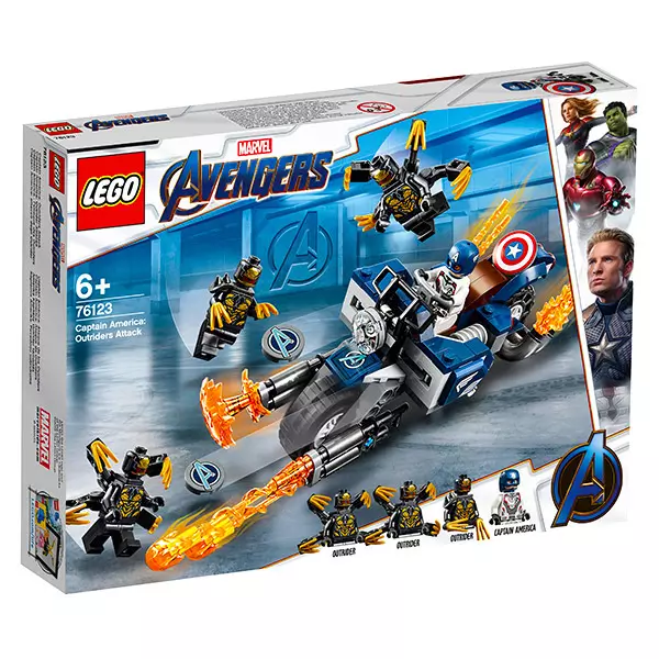 LEGO Super Heroes: Captain America: Atacul Outriderilor - 76123