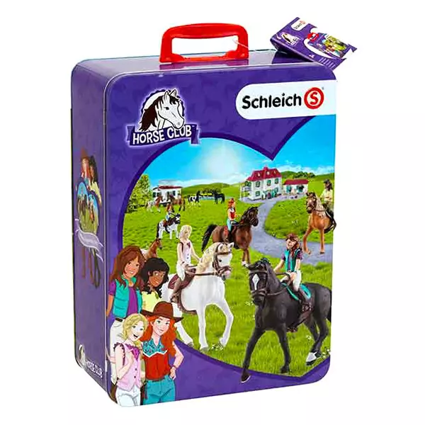 Schleich: Horse Club - fém gyűjtődoboz