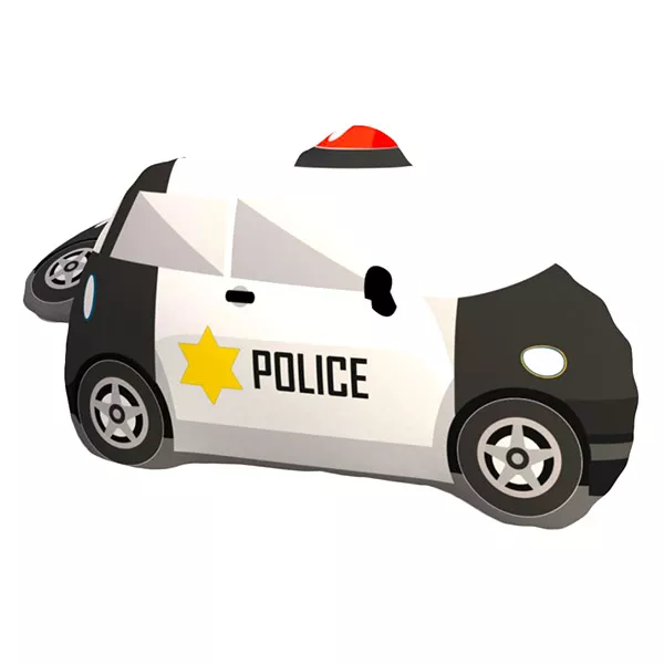 Maşină de poliţie pernă siluetă - 40 cm